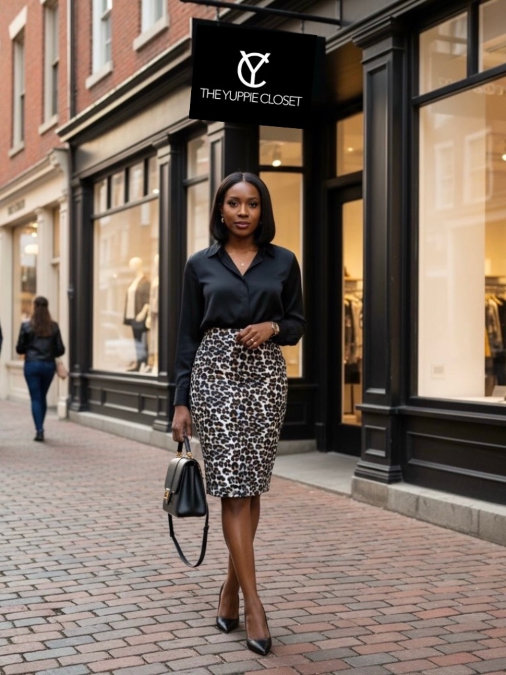 Ann Taylor Leopard Print Silk Blend Pencil Skirt Back Zip Pleated Hem Size 6
